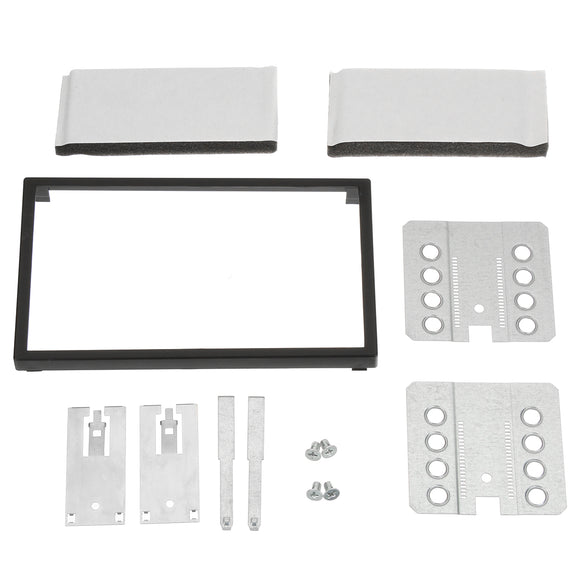 Car 6.2 2 Din 178x100mm Dashboard Panel Universal Installation Stereo DVD Radio Player Mounting Kit Set Fascia Metal Frame