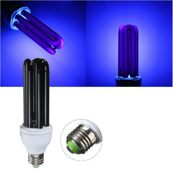 E27 15W 20W 30W 40W Straight Shape Purple Fluorescent Blacklight CFL Light Bulb Lamp AC220V