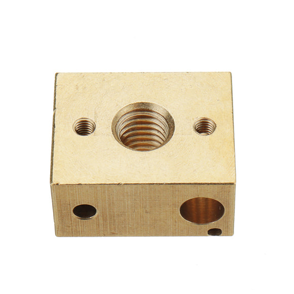 M8*1.25 Thread Brass Heating Block For 3D Printer