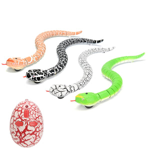Remote Control Infrared RC Black Rattlesnake Snake Fun Joke Gag Toy USB Charging
