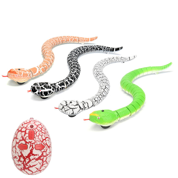 Remote Control Infrared RC Black Rattlesnake Snake Fun Joke Gag Toy USB Charging