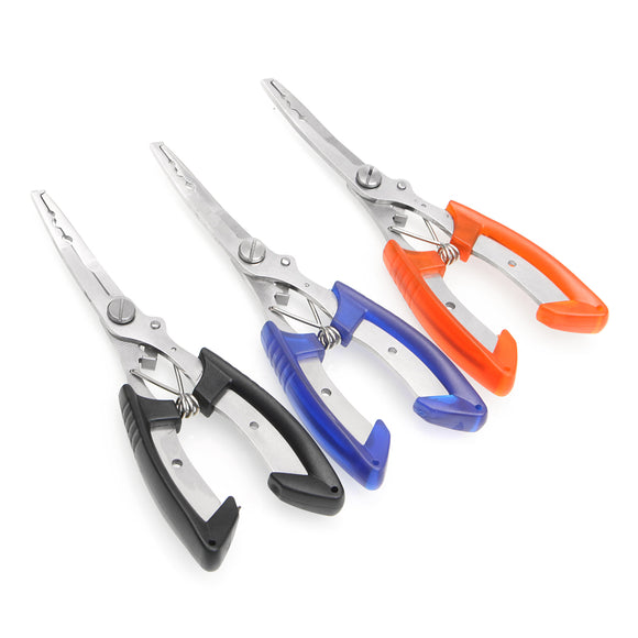 Stainless Steel Fishing Pliers Plierweiter Scissors Line Cutter Hook Tackle Tool