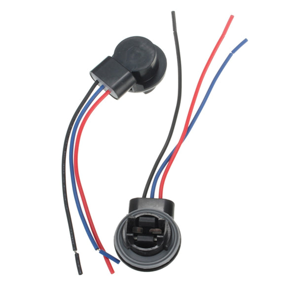 2pcs 3157 3057 3156 3155 LED Bulb Brake Signal Light Socket Harness Wire Adapters