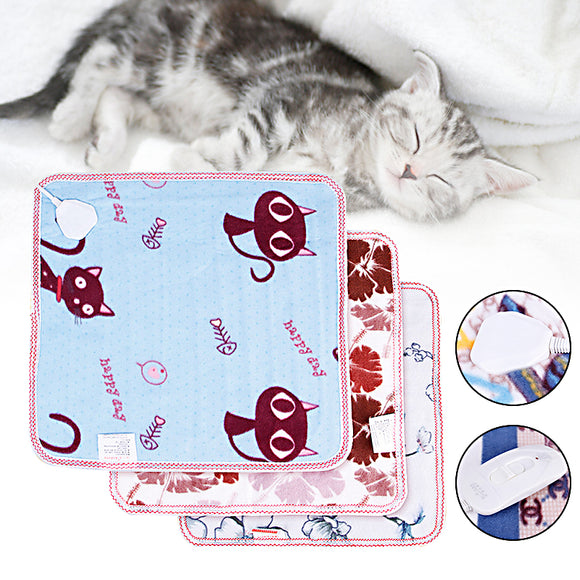 Electric Pet Mat Soft Velvet Fabric Heater Pad Dog Heating Blanket