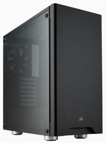 Corsair CC-9011132-WW carbide series 275R - all blacK + Tempered glass side panel - front+bottom dust filters , all steel exterior , dedicated chamber for psu + hdd bay , no psu ( bottom placed psu design )