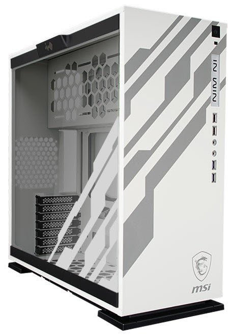 In-Win cf06 303 mid tower chassis - White + Msi dragon edition + RGB ( RGB LED on side window + fronto panel )