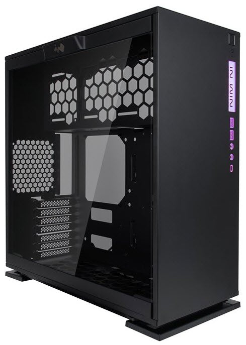 In-Win 303C mid tower chassis with usb3.1 type-C + RGB ( support Asus aura sync Msi mystic light + Gigabyte RGB fusion ) - blacK