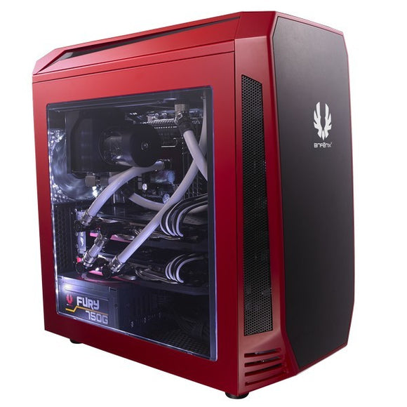 Bitfenix AEG-300-RKWL1 AEgis - Red + Windowed + Icon disply , with programmable icon display ( 240x320 2.8