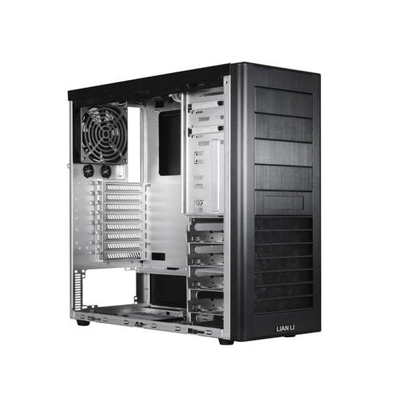 Lian-li pc-60FN Black midi tower , No psu ( bottom placed design )