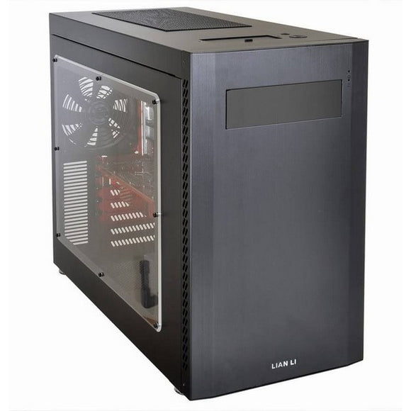 Lian-li pc-A51 , Black , No psu ( front + bottom placed design ) , mini-tower ( 393x230x489mm ) for ATX