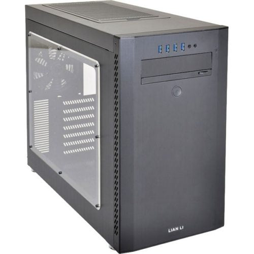 Lian-li pc-A51 , Silver , No psu ( front + bottom placed design ) , mini-tower ( 393x230x489mm ) for ATX