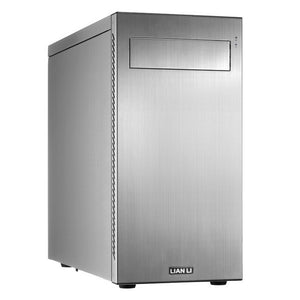 Lian-li pc-A55 , Silver , No psu ( front + bottom placed design ) , mini-tower ( 375x188x455mm ) for ATX
