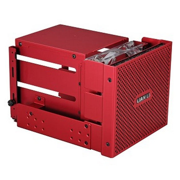 Lian-li EX-33R1 , all Red , aluminum hdd cage , internal with meshed front panel