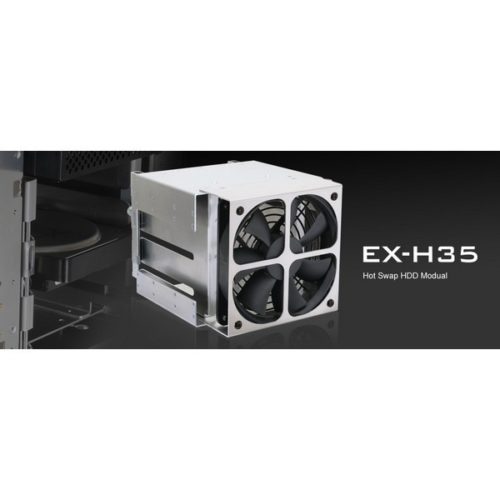 Lian-li EX-H35 , internal aluminum hdd cage , with 120mm fan