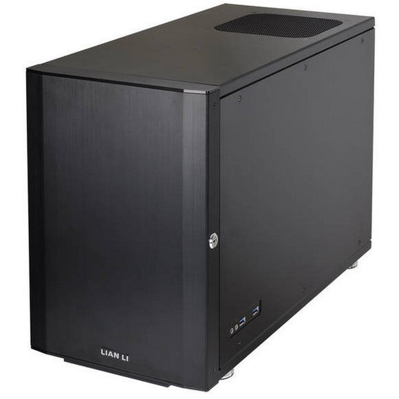 Lian-li pc-Q35 mini-itx chassis ( also works as NAS storage chassis ) , with key-lockable front door