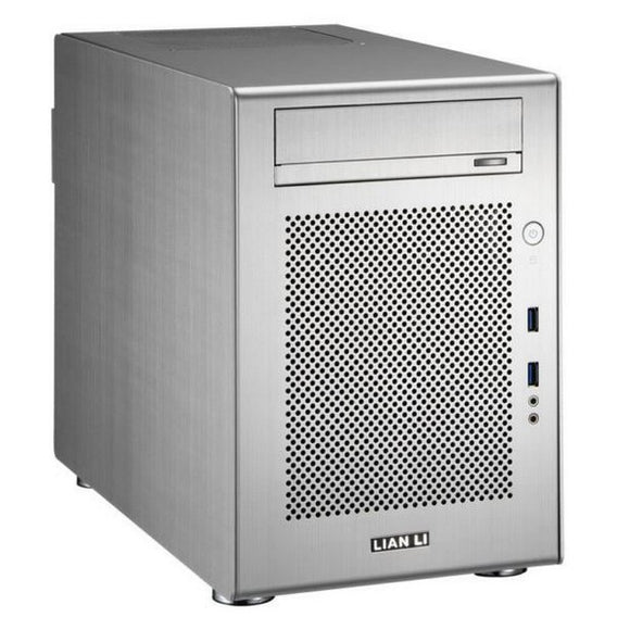 Lian-li pc-V650 , Silver , with built-in front card reader ( MS + SDHC + SDXC ) , mini-tower for ATX ( 360x251x427mm )