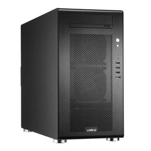 Lian-li pc-V750 , Black , No psu ( front + bottom placed design ) , mini-tower ( 400x210x496mm ) for ATX