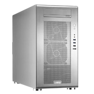 Lian-li pc-V750 , Silver , No psu ( front + bottom placed design ) , mini-tower ( 400x210x496mm ) for ATX