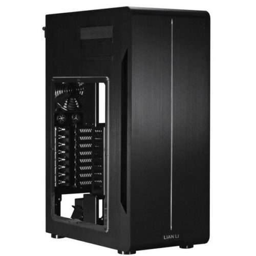 Lian-li pc-X500FX , midi tower , with Windowed side panel , all black , No psu