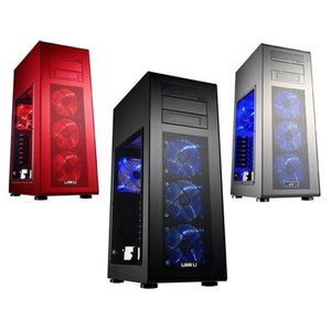 Lian-li pc-X900 , midi tower , Black , Windowed side panel , No psu