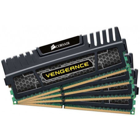 Corsair CMZ16GX3M4A2400C9 , Vengeance with blacK heatsink , 4Gb x 4 kit - support Intel XMP ( eXtreme Memory Profiles )