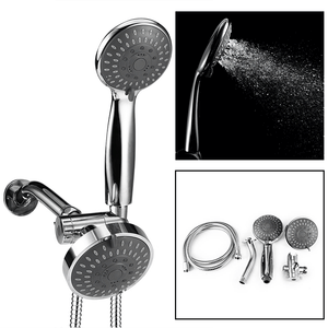 Five Functions Concealed Installation Top Rainfall Spary Shower Head Set with Three Way Diverter