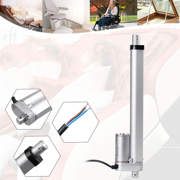 30W 2.5A Metal Gear Electric Linear Actuator 12V Linear Motor Moving Distance Stroke 50mm 100mm 150mm 200mm 250mm