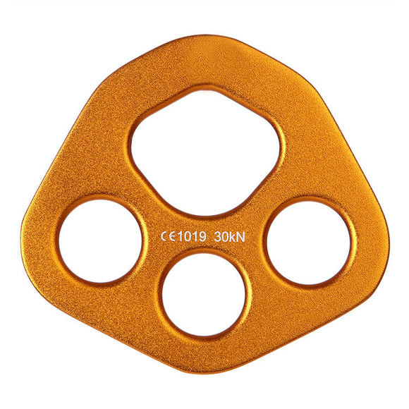 XINDA XD8609 Aluminum 30KN Climbing Rigging Plate Split Rope Descender Plate Anchor Multipliers