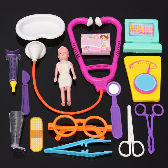 15Pcs Doctor Decoration Play Set Education Role Play Toys