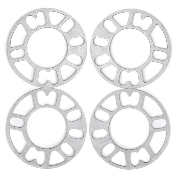 4pcs 3mm 5mm Universal Alloy Wheel Spacers Shims Set Kit For 4 and 5 Stud