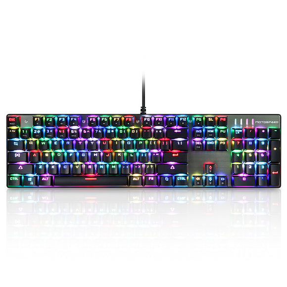 MOTOSPEED Inflictor CK104 NKRO RGB Backlit Mechanical Gaming Keyboard Outemu Blue Switch