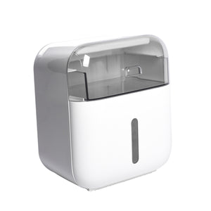 Toilet Paper Waterproof Wall Mount Tissue Double Holder Shelf Tube Storage Box Paper Shelf Holder