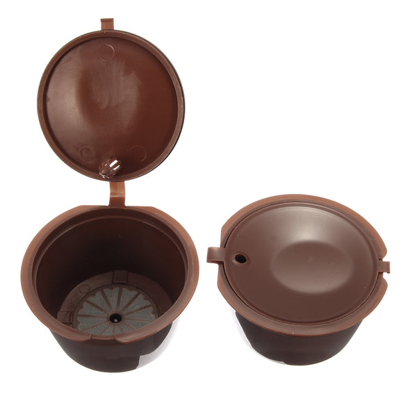 6Pcs Refillable Reusable Coffee Filter Filling Capsule Cup For Dolce Gusto