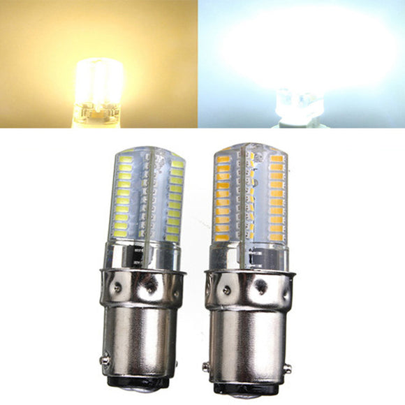 Dimmable BA15D 3W White/Warm White 3014SMD LED Bulb Silicone 110-120V