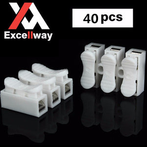 Excellway CH3 Quick Wire Connector Terminal Block Spring Connector LED Strip Light Wire Connector