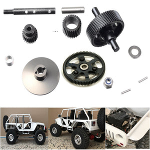 1:10 Scale Heavy Duty Steel Transmission Metal Gear Set Upgrade Accessories For Axial Racing SCX10