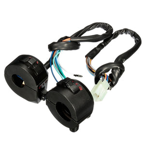 7/8inch 12V Motorcycle Handlebar Horn Turn Signal Headlight Electrical Start Switch