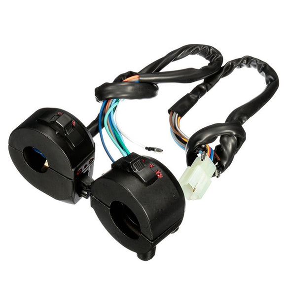 7/8inch 12V Motorcycle Handlebar Horn Turn Signal Headlight Electrical Start Switch