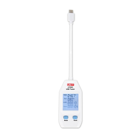 UNI-T UT658C Type C Electric USB Voltage Safety Tester Voltmeter Amperemeter Charger Capacity Meter Volt Current