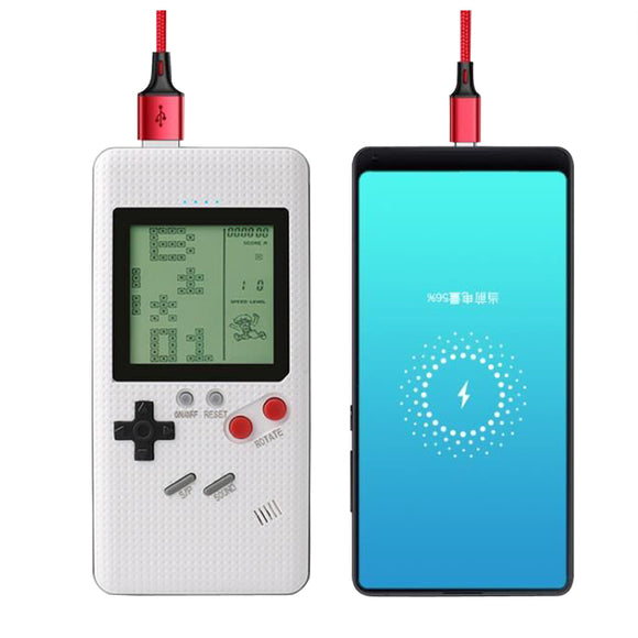 2 in1 XANES LF26 Dual USB Output Power Bank & Casual Classical Game Machine Battery Case
