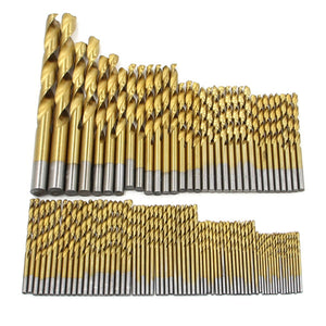 99pcs 1.5mm-10mm Twist Drill Bit Set Titanium coating HSS Twist Drill Bits