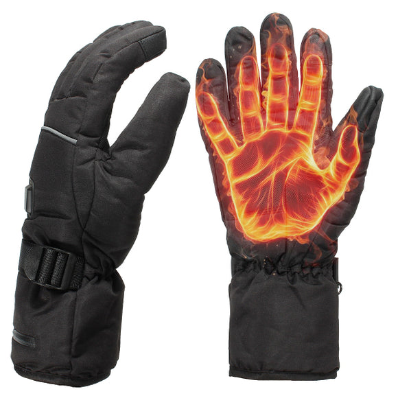 Waterproof Rechargeable Heated Gloves For Motorycle Bicycle Skiing Gift Unisex L XL