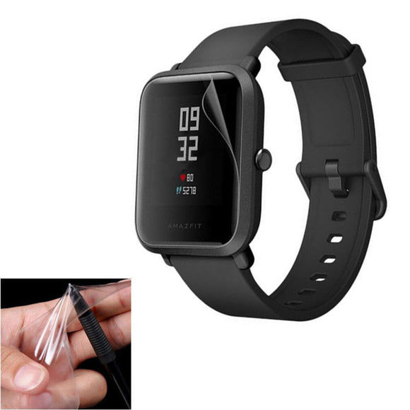 2PCS Hat Prince Scratch-resistant Waterproof HD Thin Screen Protector For Xiaomi Amazfit Pace Lite