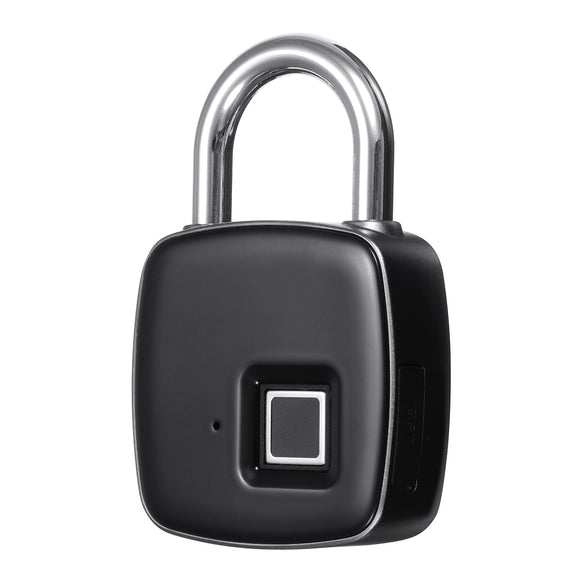 Smart Fingerprint Padlock Safe USB Charging Rechargeable Waterproof Door Lock