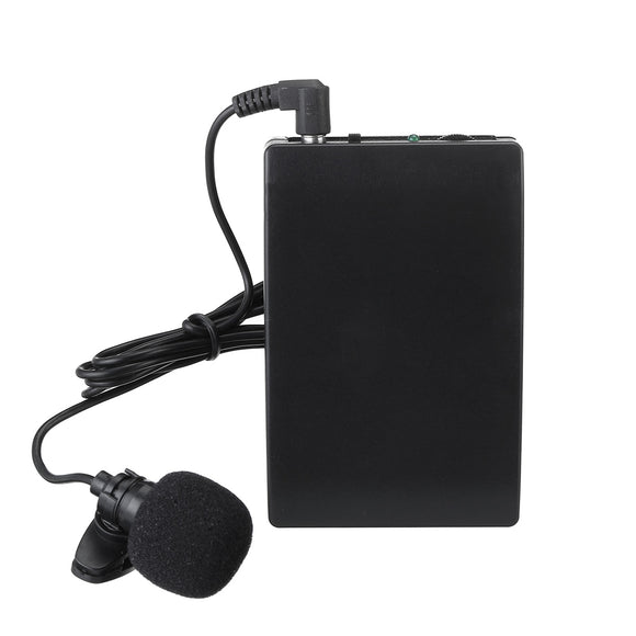 Mini Wireless Cordless Clip-on Lapel Tie Microphone Mic Transmitter Set for Teacher Lecturer Office Meeting