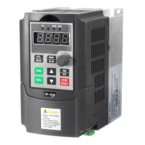 220V 0.75KW 4A Single Phase Variable Speed Motor Drive Speed Frequency Converter