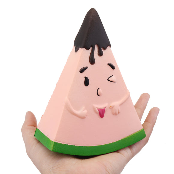 Fruit Squishy Watermelon Man 13.5CM Funny Expression Jumbo Slow Rising Rebound Toys With Packaging