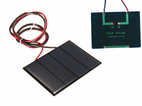 12V 1.5W Mini Solar Panel Small cell Module Epoxy Charger With 1M Welding Wire