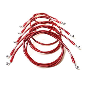 0.5m-2.3m Motorcycle Brake Hose Conversion Brake Pipe Steel Hose