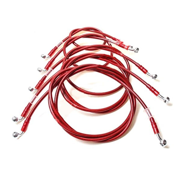 0.5m-2.3m Motorcycle Brake Hose Conversion Brake Pipe Steel Hose